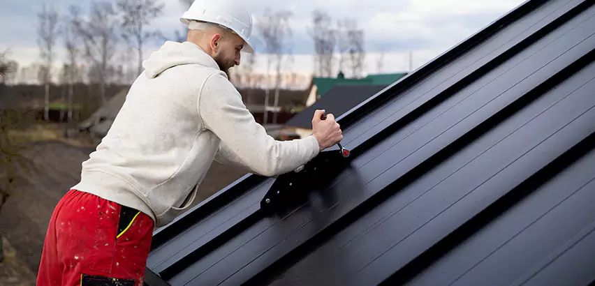 Tin Roof Ridge Cap Installation in Encinitas